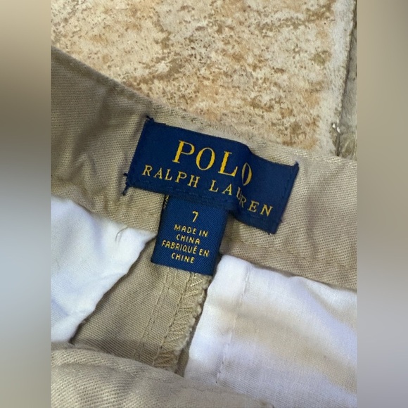 POLO Ralph Lauren 7 Kids Khaki Shorts - Picture 3 of 4